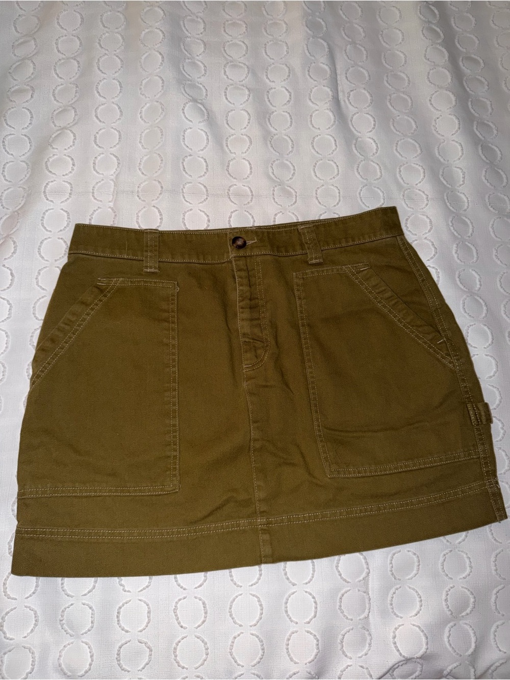 Old Navy Olive Green Utility Mini Skirt